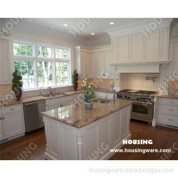 Granite Countertop Solid Wood Kitchen in White